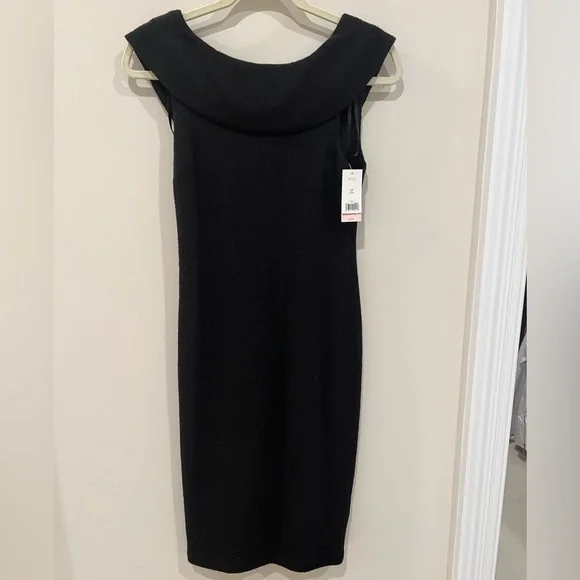 Banana Republic Dresses | Nwt Banana Republic Black Wool Midi Dress Size 0petite | Color: Black | Size: 0p | Pm-21341176's Closet